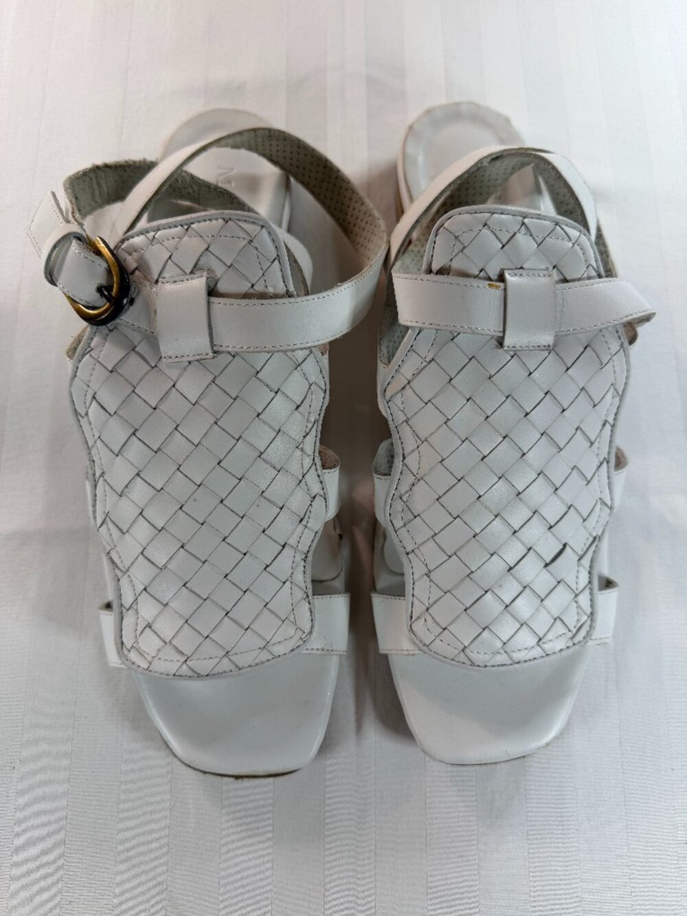 Sesto Meucci Leather Flat Sandal, Women's Size 10M, SKU FW-0015